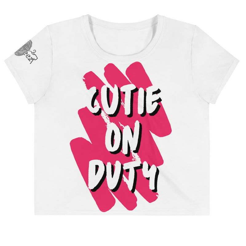 Cutie on Duty Crop Tee