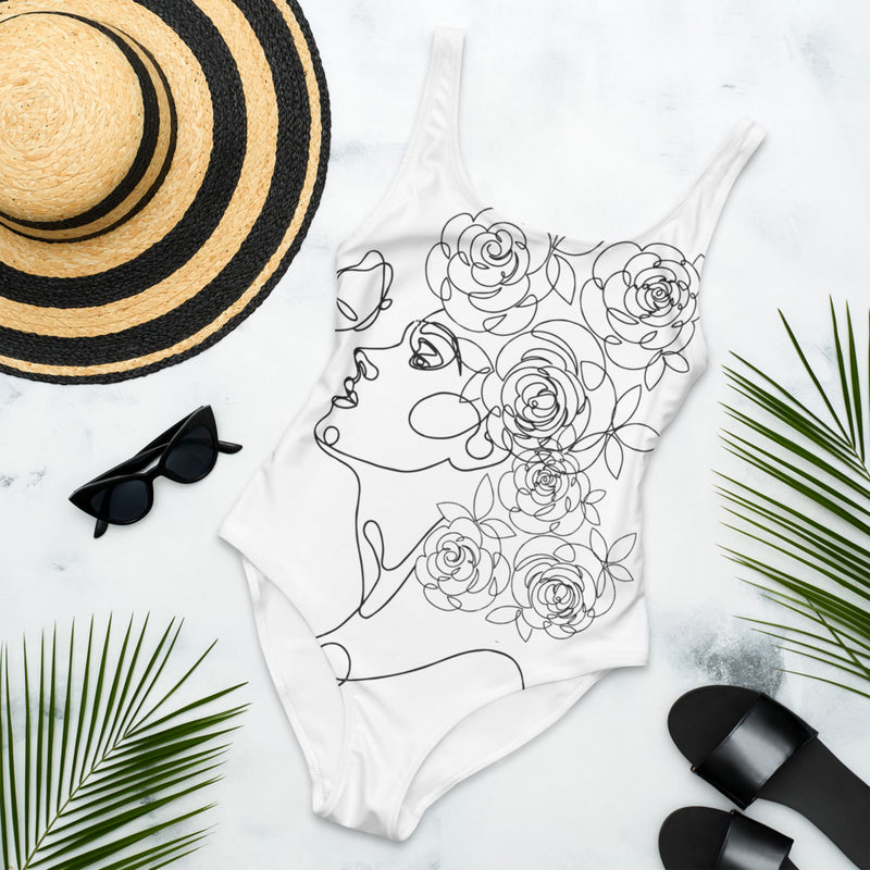 Abstract Beauty One-Piece Swimsuit