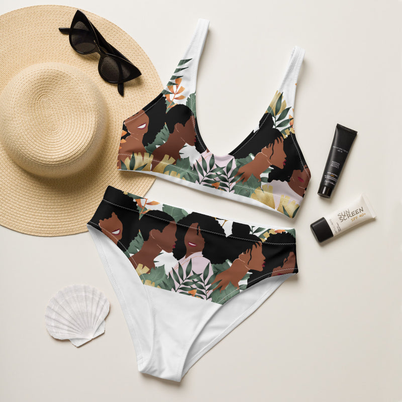 Beauty in the wild high-waisted bikini