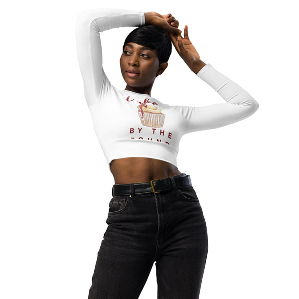 Cake by the Pound long-sleeve crop top