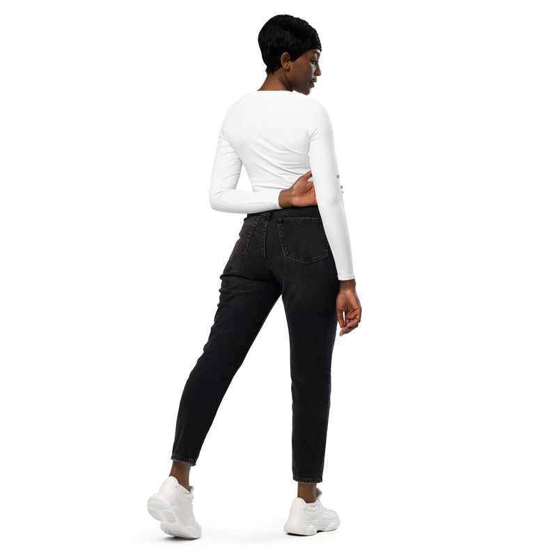 Cake by the Pound long-sleeve crop top