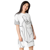 Abstract Woman T-shirt dress