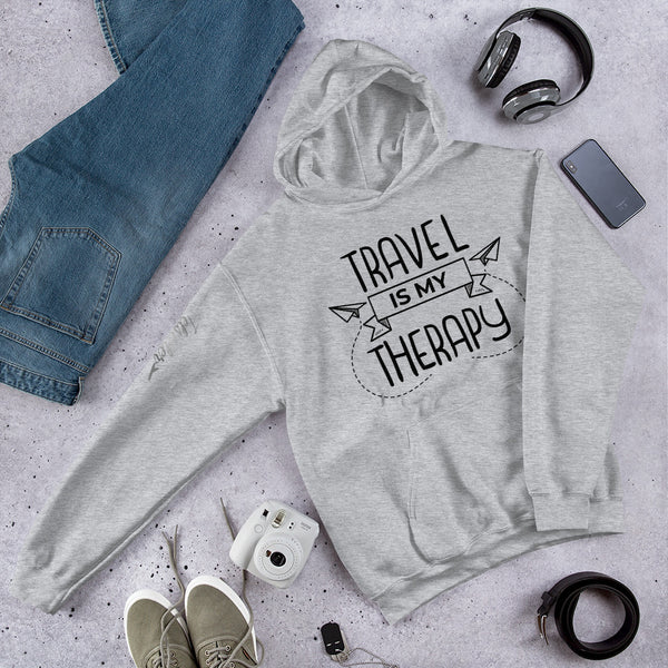 Travel Therapy- Unisex Hoodie